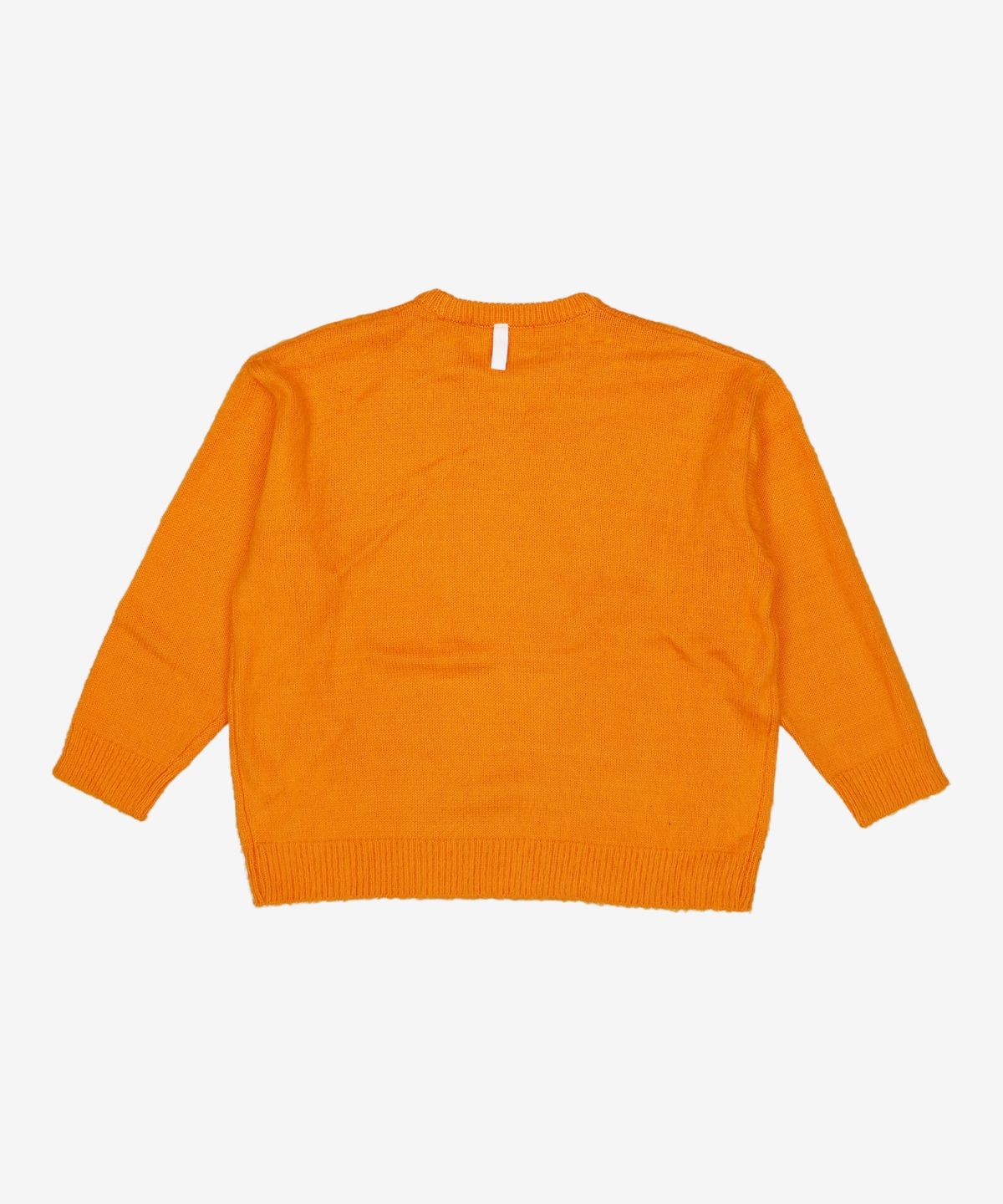 노매뉴얼(NOMANUAL) PLAIN MOHAIR KNIT - ORANGE M
