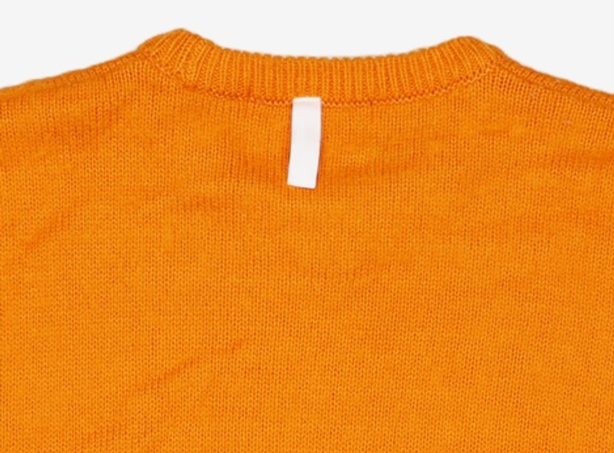 노매뉴얼(NOMANUAL) PLAIN MOHAIR KNIT - ORANGE M