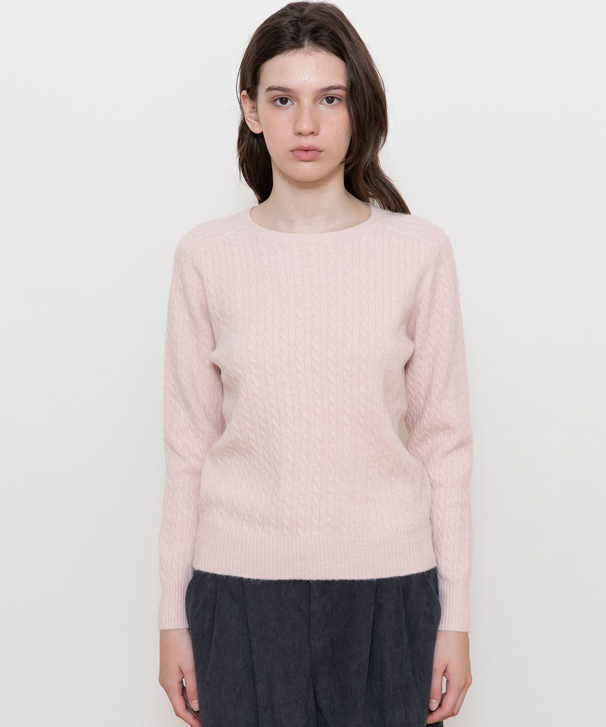제이마크뉴욕(JMARKNEWYORK) Crop cable knitwear_6color