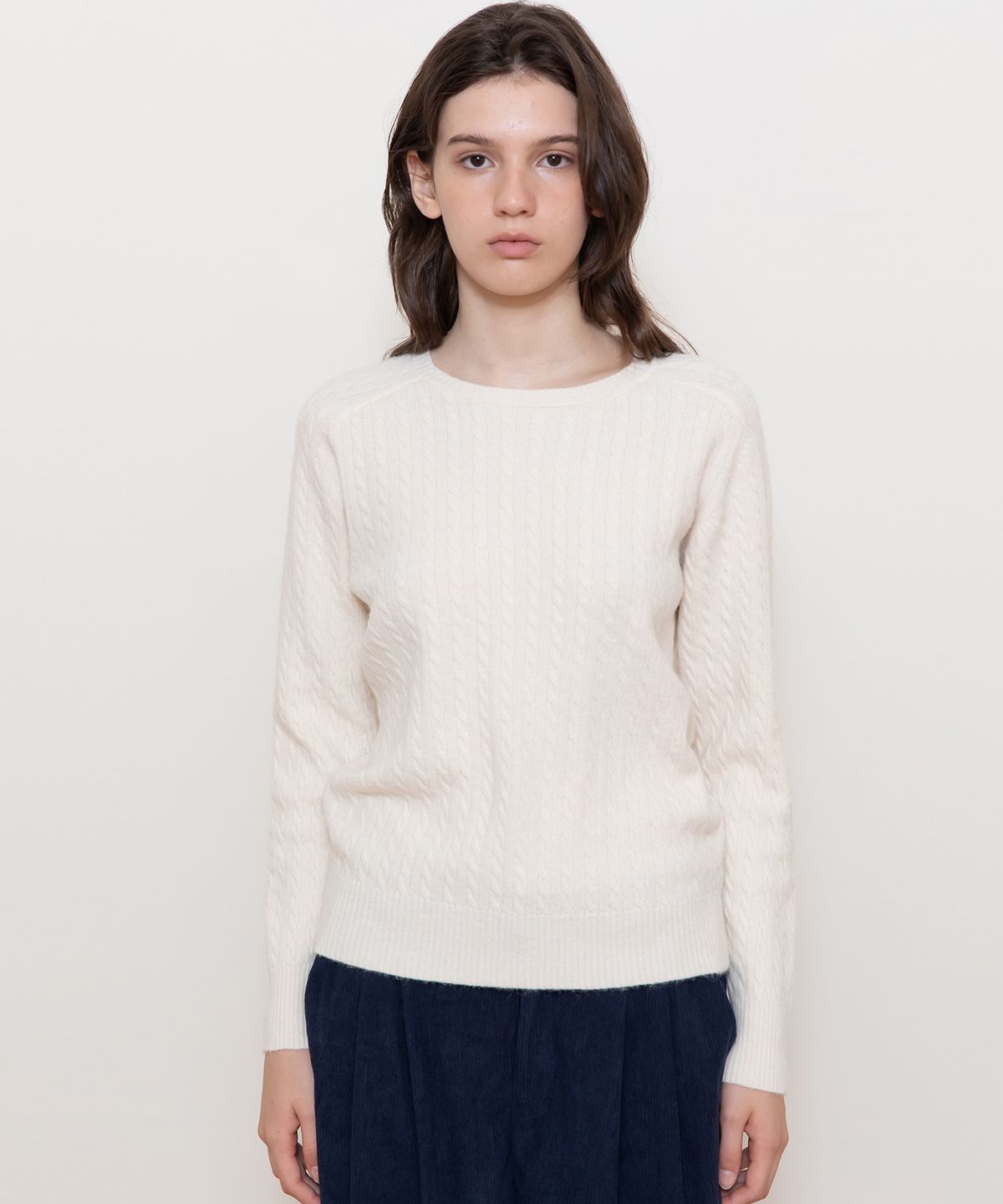 제이마크뉴욕(JMARKNEWYORK) Crop cable knitwear_6color