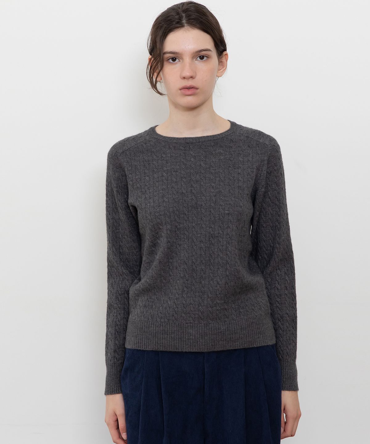제이마크뉴욕(JMARKNEWYORK) Crop cable knitwear_6color