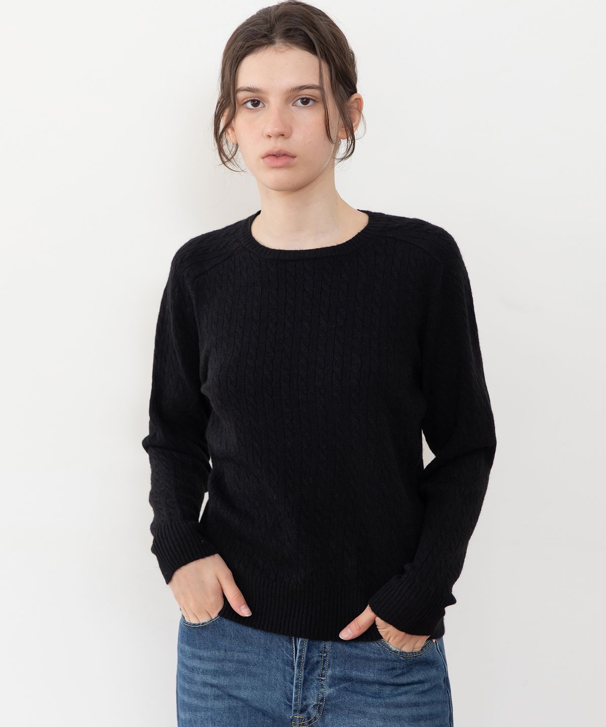 제이마크뉴욕(JMARKNEWYORK) Crop cable knitwear_6color