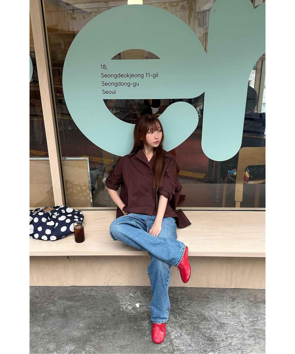 슈콤마보니(SUECOMMA BONNIE) Moment basic flats(red)_DG1DA26520RED