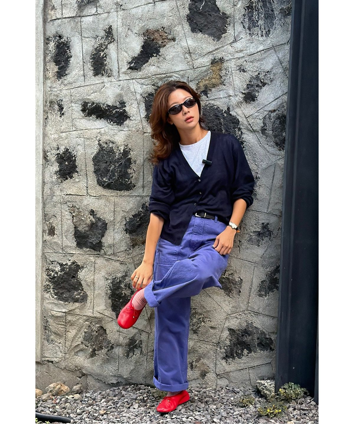 슈콤마보니(SUECOMMA BONNIE) Moment basic flats(red)_DG1DA26520RED