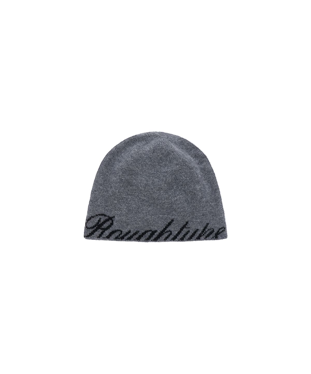 로타입(ROUGHTYPE) Basic Jacquard Logo Beanie - Gray