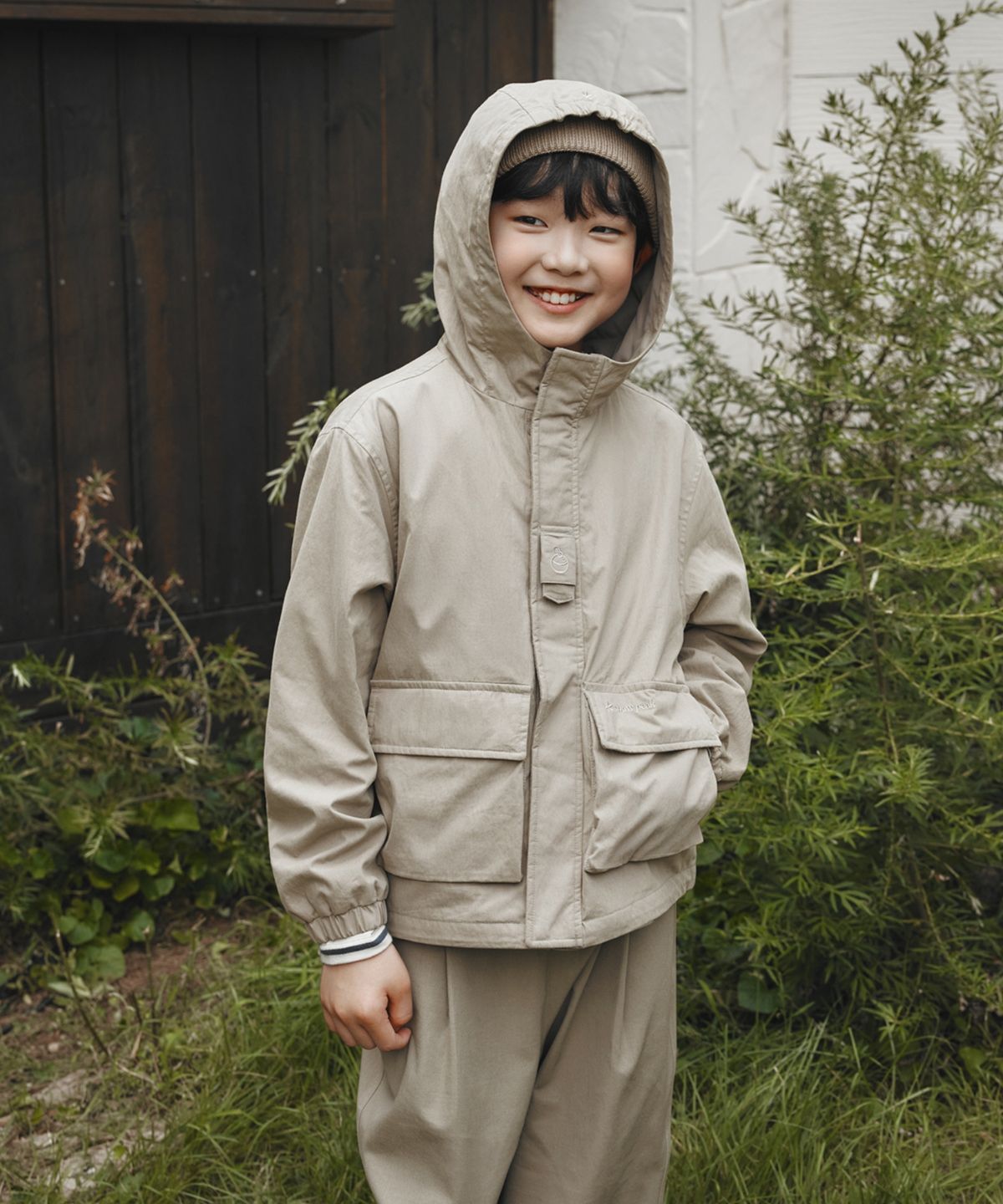 스노우피크 어패럴(SNOWPEAK APPAREL) 키즈 클랜드 자켓 (S26FKDJK80) Beige