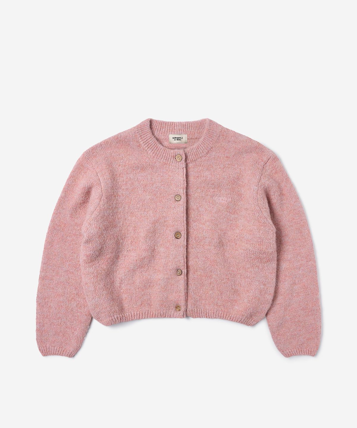 플랫웨이브 인 서울(FLATWAVE IN SEOUL) Ebbe Mild Wool Cardigan Pink