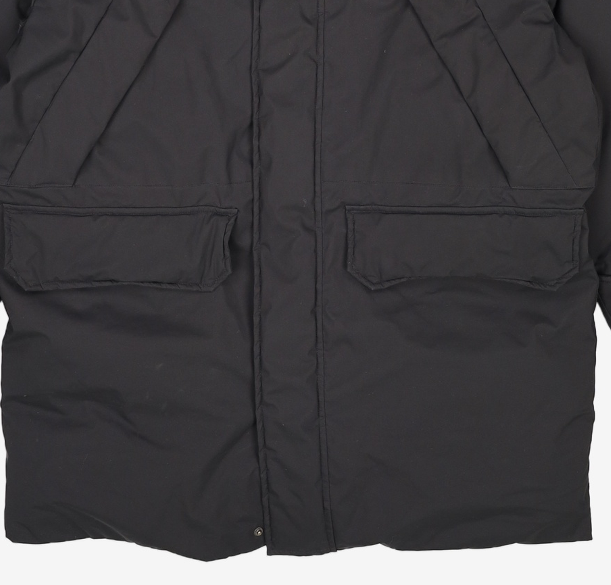 가먼트레이블(GARMENT LABLE) Hooded Half Padding - Black M