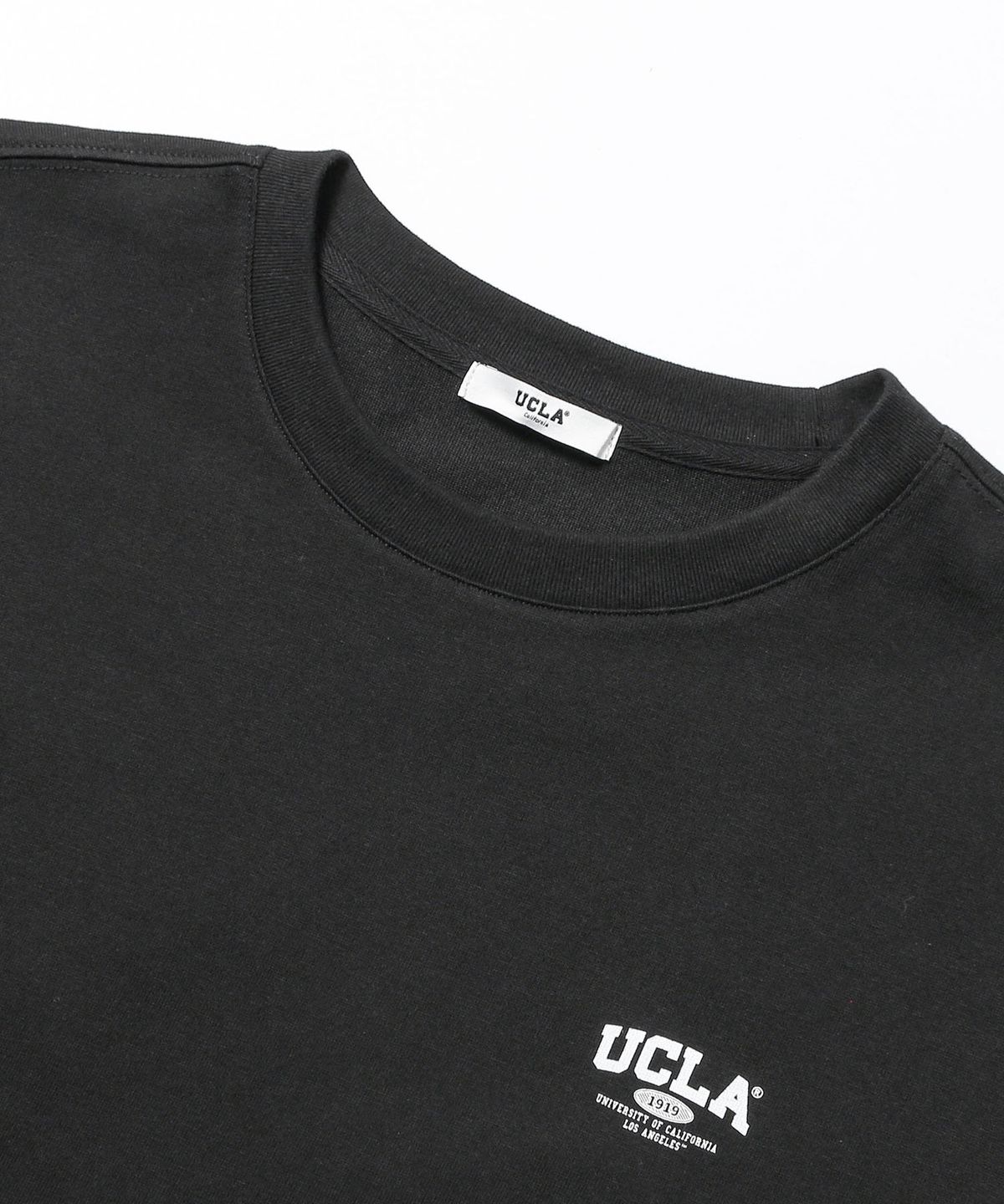 유씨엘에이(UCLA) 남녀공용 베이직 시보리 긴팔티셔츠[BLACK](UC8LT11)