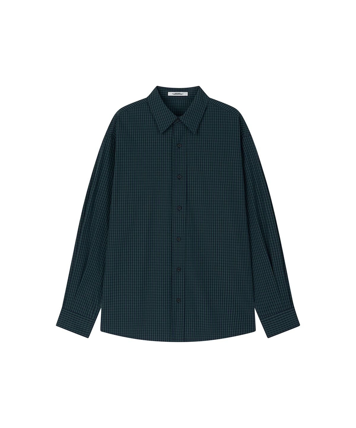 로타입(ROUGHTYPE) Oversized Checkered Shirt - Green