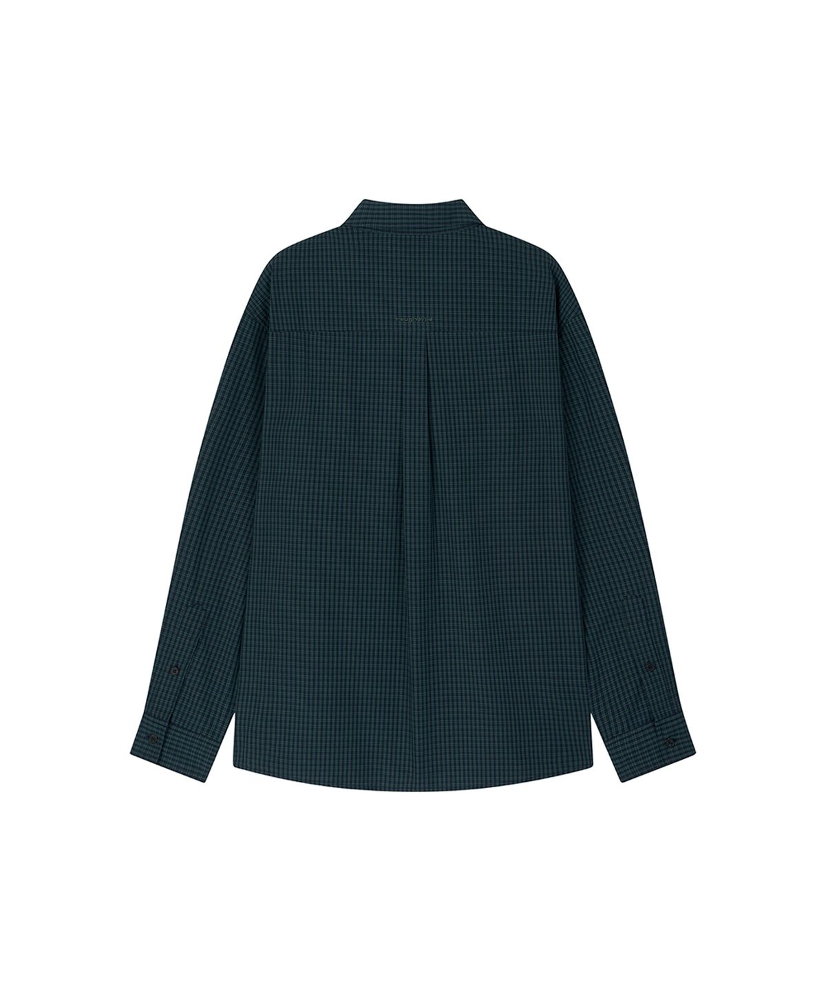로타입(ROUGHTYPE) Oversized Checkered Shirt - Green