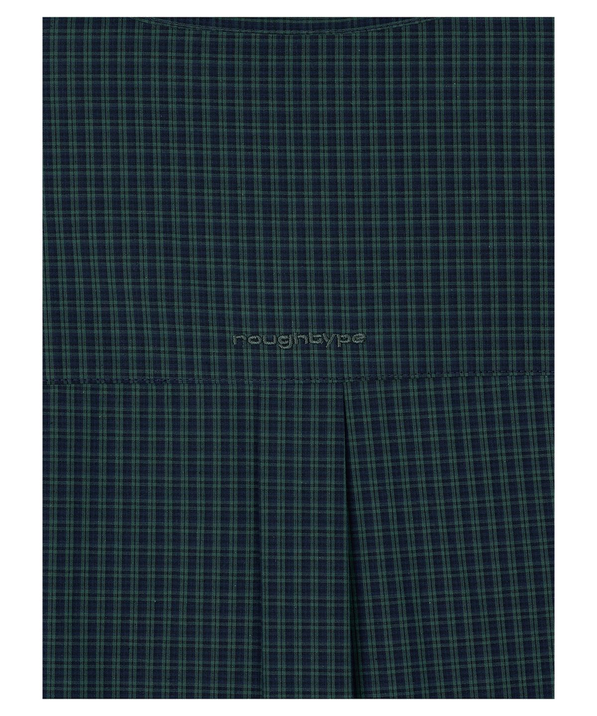 로타입(ROUGHTYPE) Oversized Checkered Shirt - Green