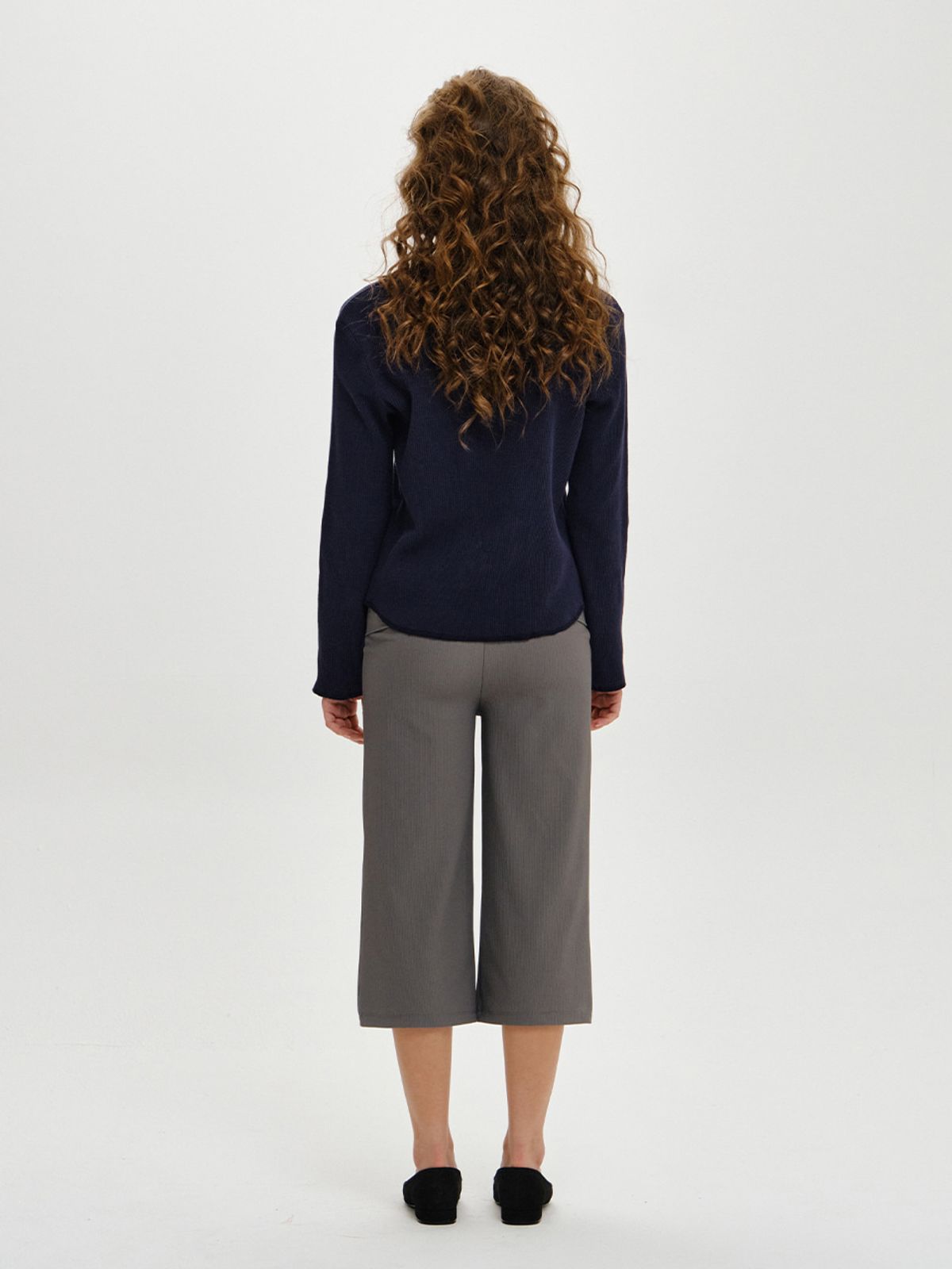 플리즈프로젝트(PLZPROJECT) HAILEY CAPRI PANTS, CHARCOAL