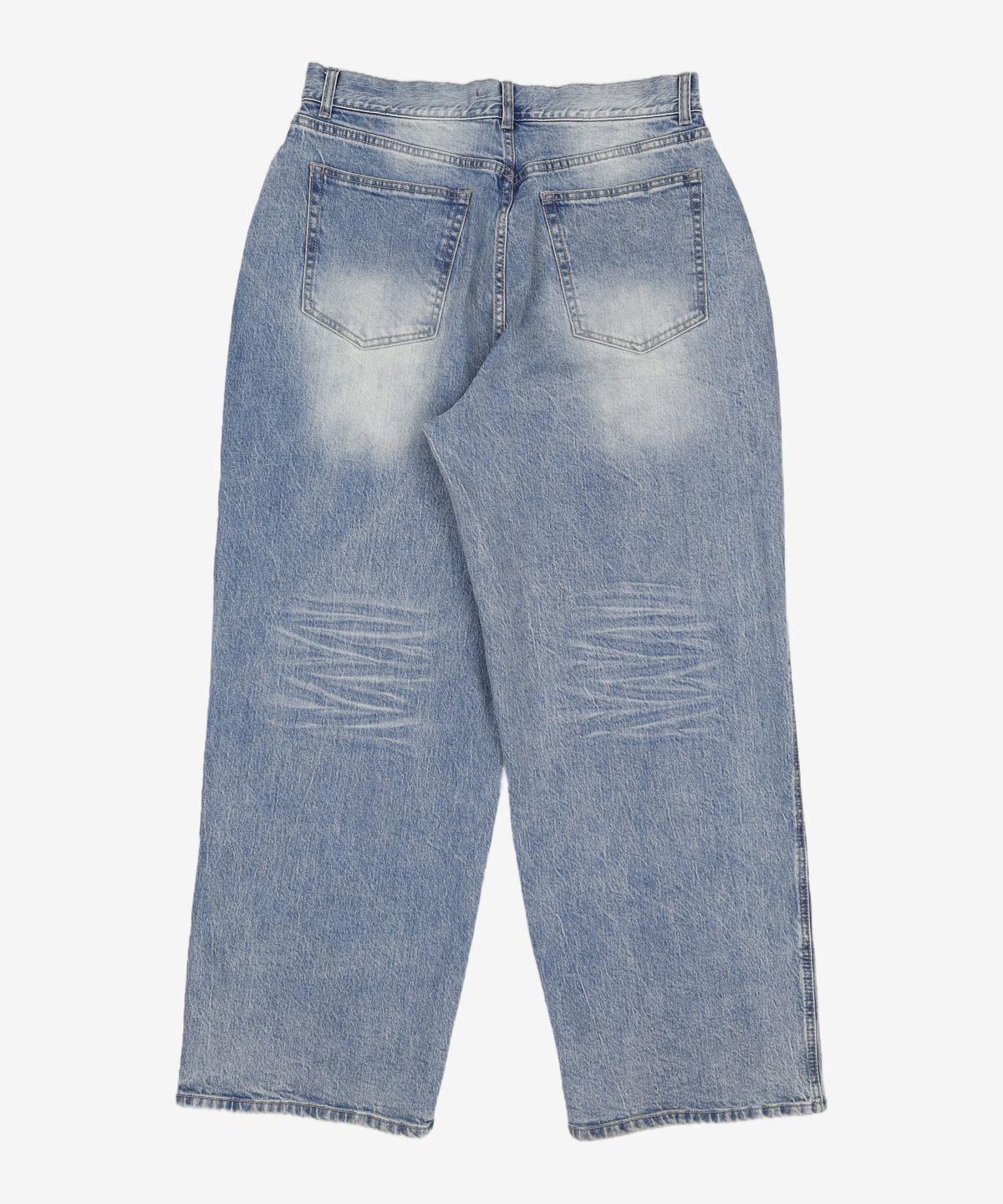 기철(KICHUL) WHITE LION NEW BAGGY DENIM PANTS (LIGHT BLUE) M