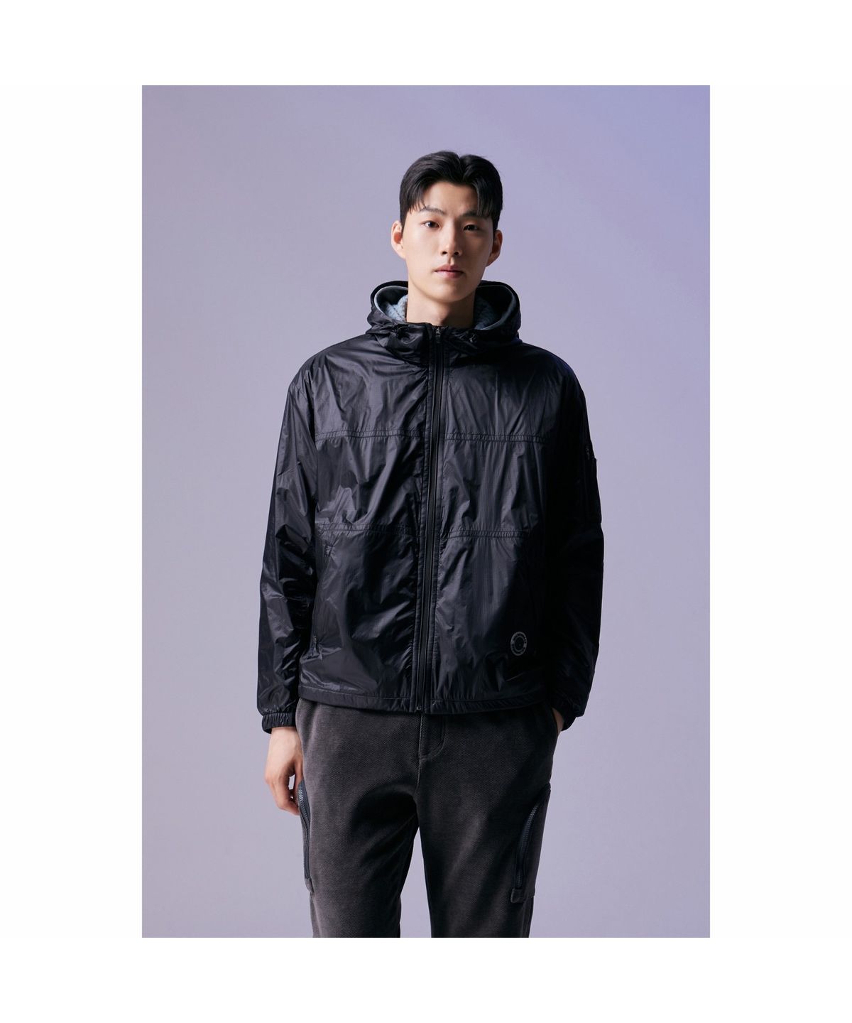 골든베어(GOLDEN BEAR) (남성) Ripstop Hood Jumper G4UAW26301BKX