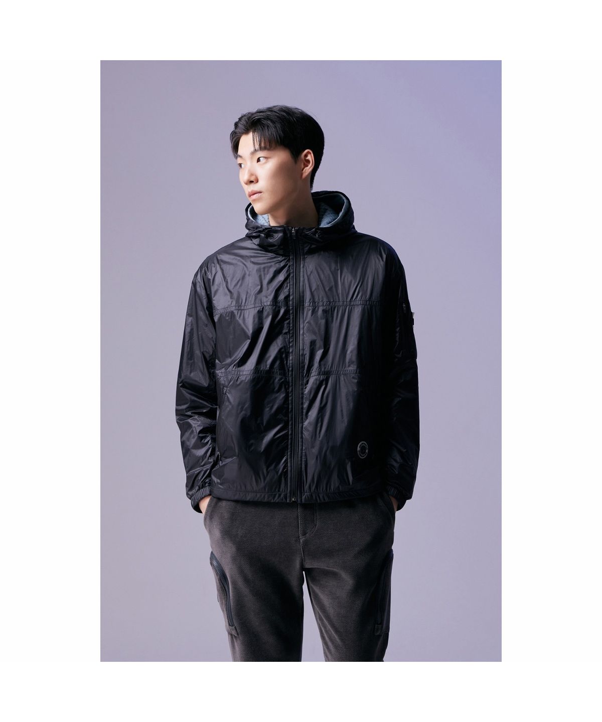 골든베어(GOLDEN BEAR) (남성) Ripstop Hood Jumper G4UAW26301BKX