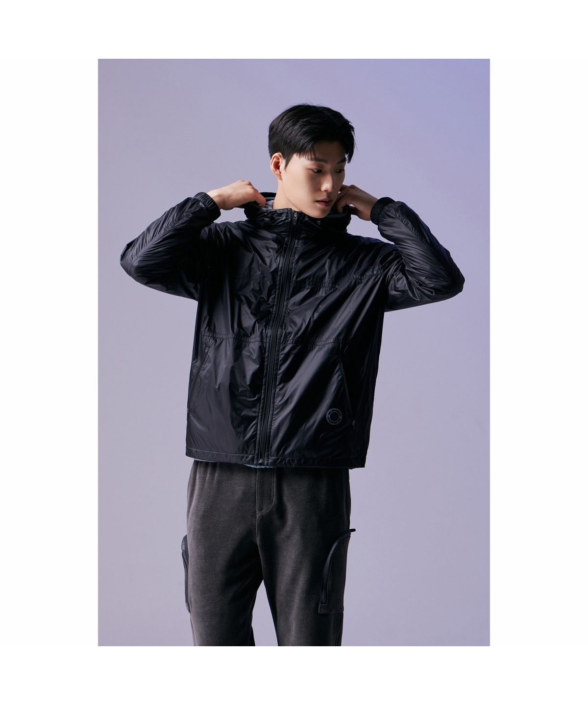 골든베어(GOLDEN BEAR) (남성) Ripstop Hood Jumper G4UAW26301BKX