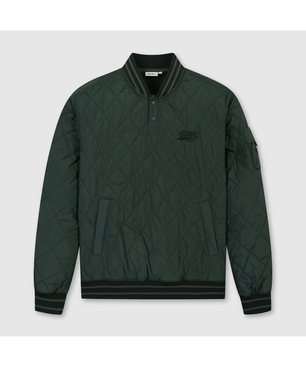 골든베어(GOLDEN BEAR) (남성) Quilted Ribbed Neck Pullover G4TAW26203GRX