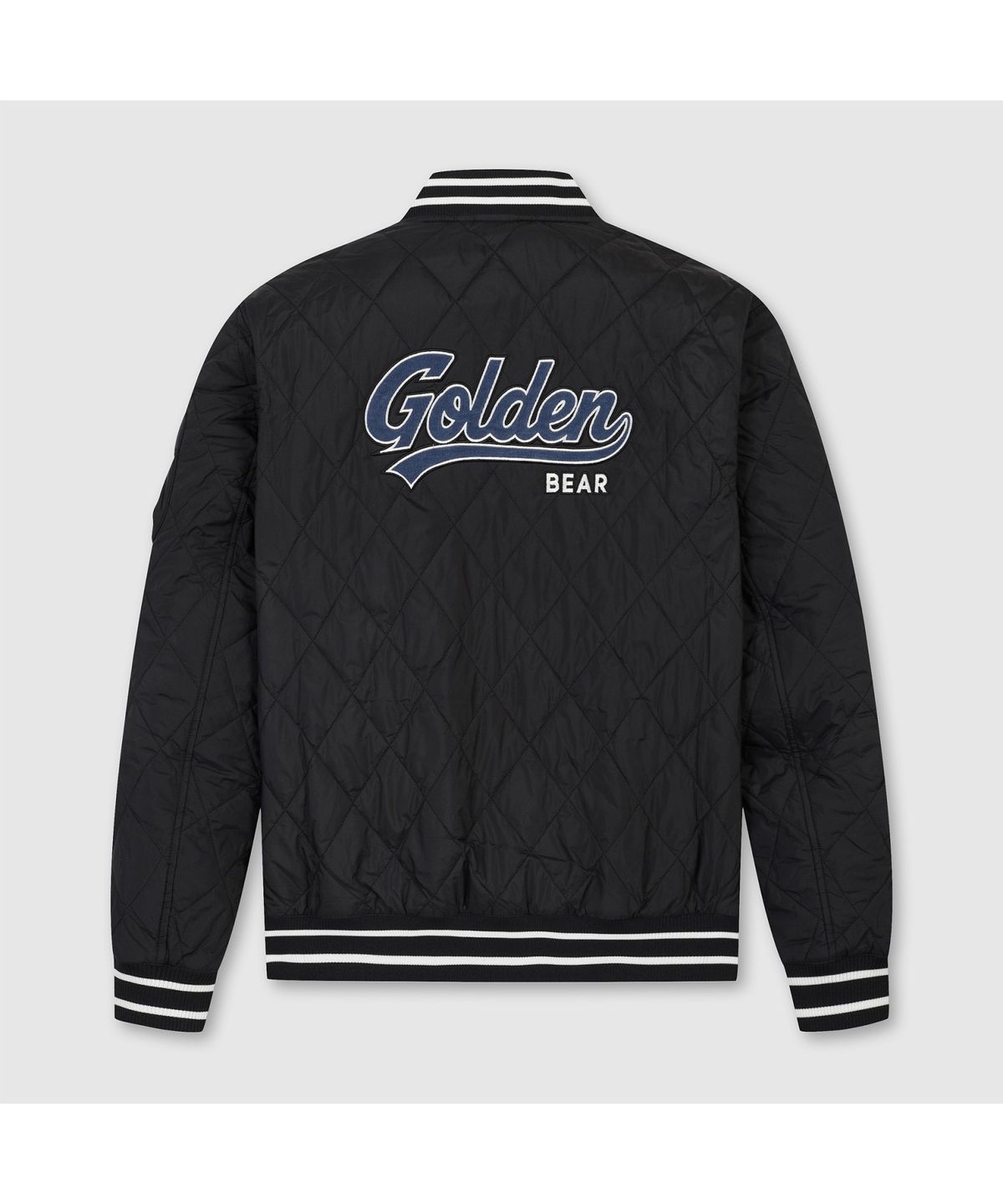 골든베어(GOLDEN BEAR) (남성) Quilted Ribbed Neck Pullover G4TAW26203BKX
