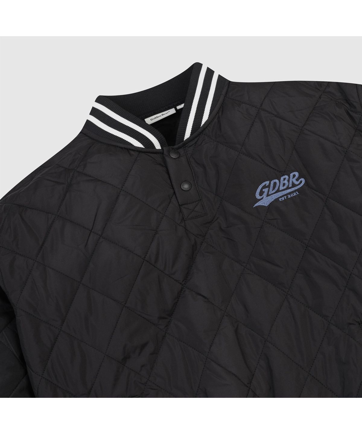 골든베어(GOLDEN BEAR) (남성) Quilted Ribbed Neck Pullover G4TAW26203BKX