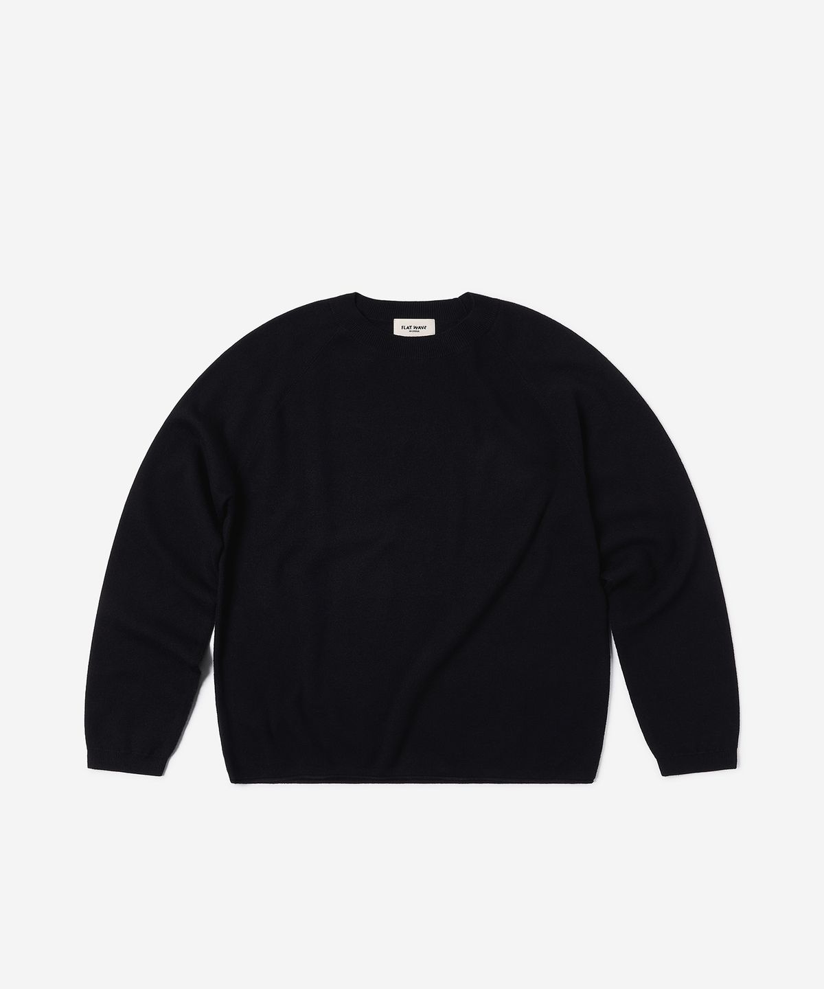 플랫웨이브 인 서울(FLATWAVE IN SEOUL) Marel Loose Fit Round Knit Black