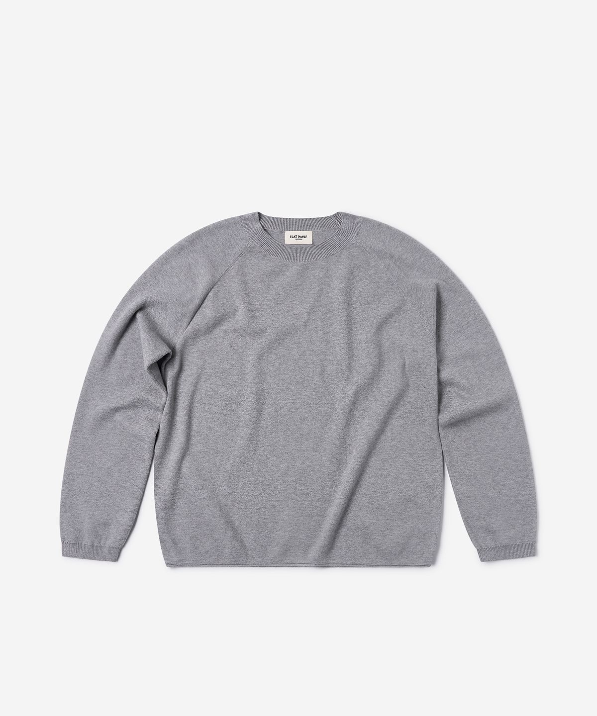 플랫웨이브 인 서울(FLATWAVE IN SEOUL) Marel Loose Fit Round Knit Grey