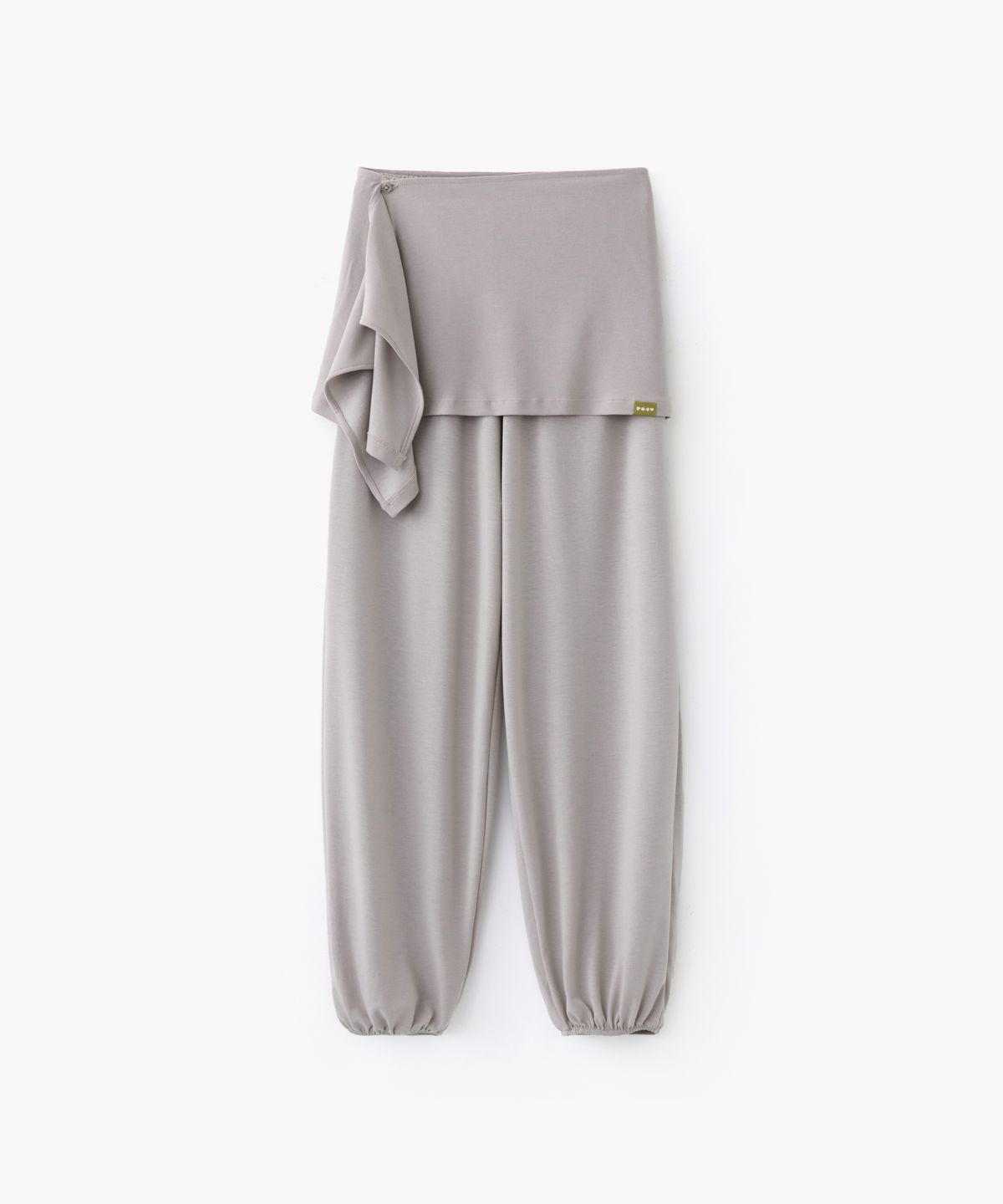 포에브(POEV) Layered Balloon Jogger Pants - Warm Grey