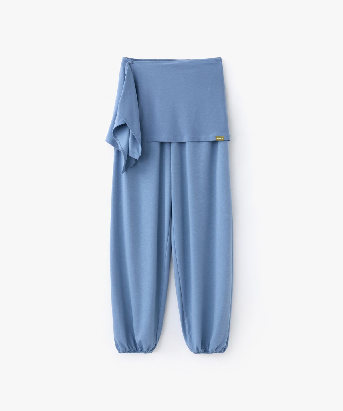 포에브(POEV) Layered Balloon Jogger Pants - Dusty Blue