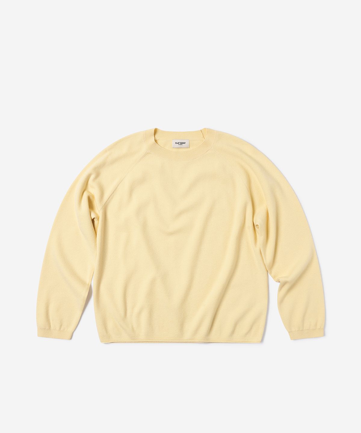 플랫웨이브 인 서울(FLATWAVE IN SEOUL) Marel Loose Fit Round Knit Yellow