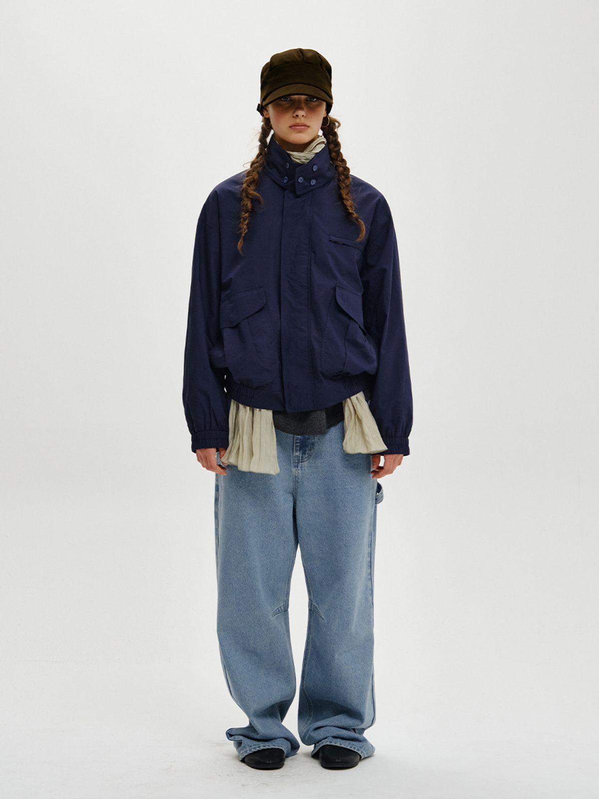 플리즈프로젝트(PLZPROJECT) STEVE HARRINGTON JACKET, NAVY