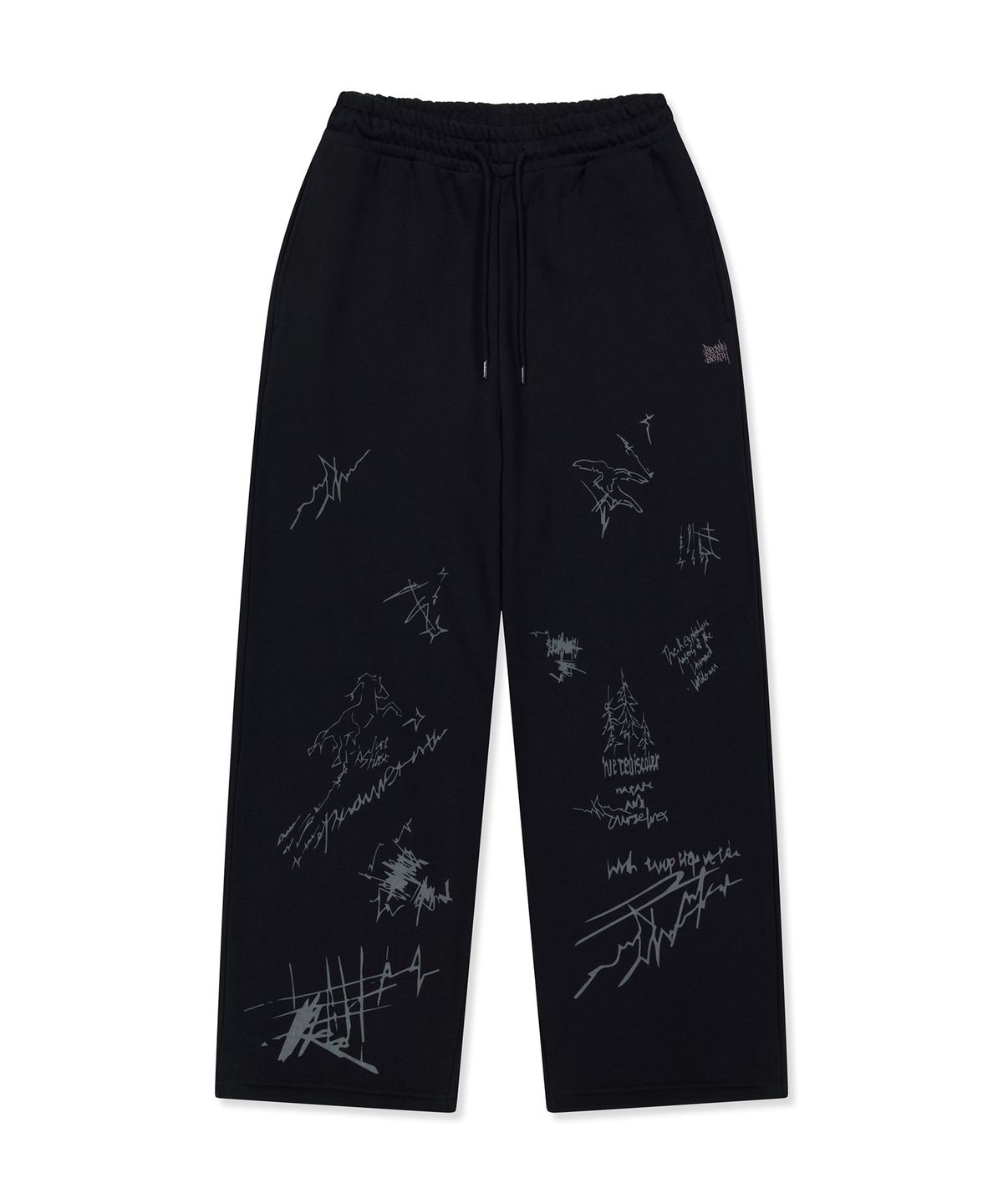 브라운브레스(BROWNBREATH) DOODLE SWEAT PANTS (3colors)