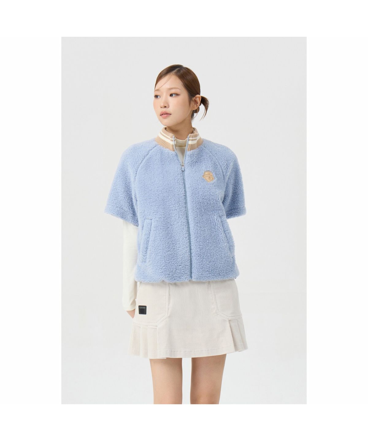 골든베어(GOLDEN BEAR) (여성) Short Sleeve Fleece Jacket G5UAW26201BUX