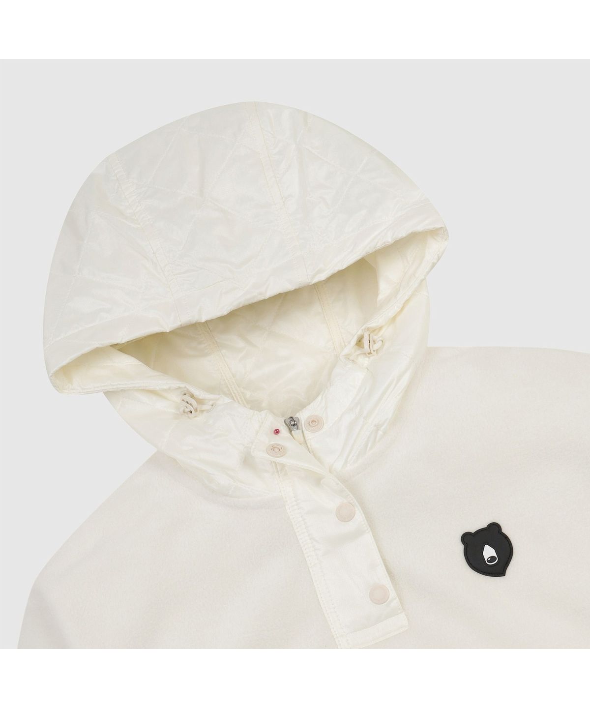 골든베어(GOLDEN BEAR) (여성) Woven Hybrid Fleece Hoody (SET UP) G5TAW26301IVX