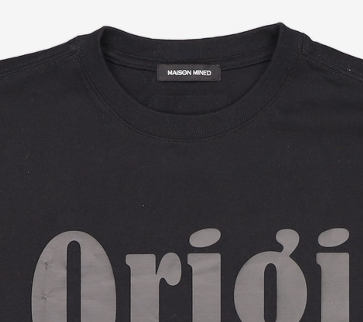 메종미네드(MAISON MINED) ORIGINAL HALF T BLACK L