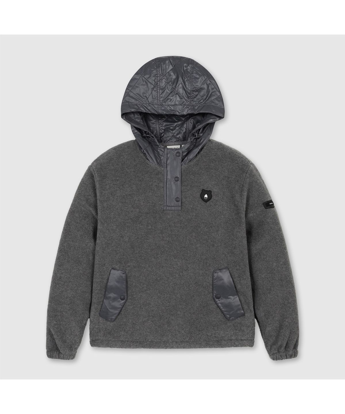 골든베어(GOLDEN BEAR) (여성) Woven Hybrid Fleece Hoody (SET UP) G5TAW26301GYX