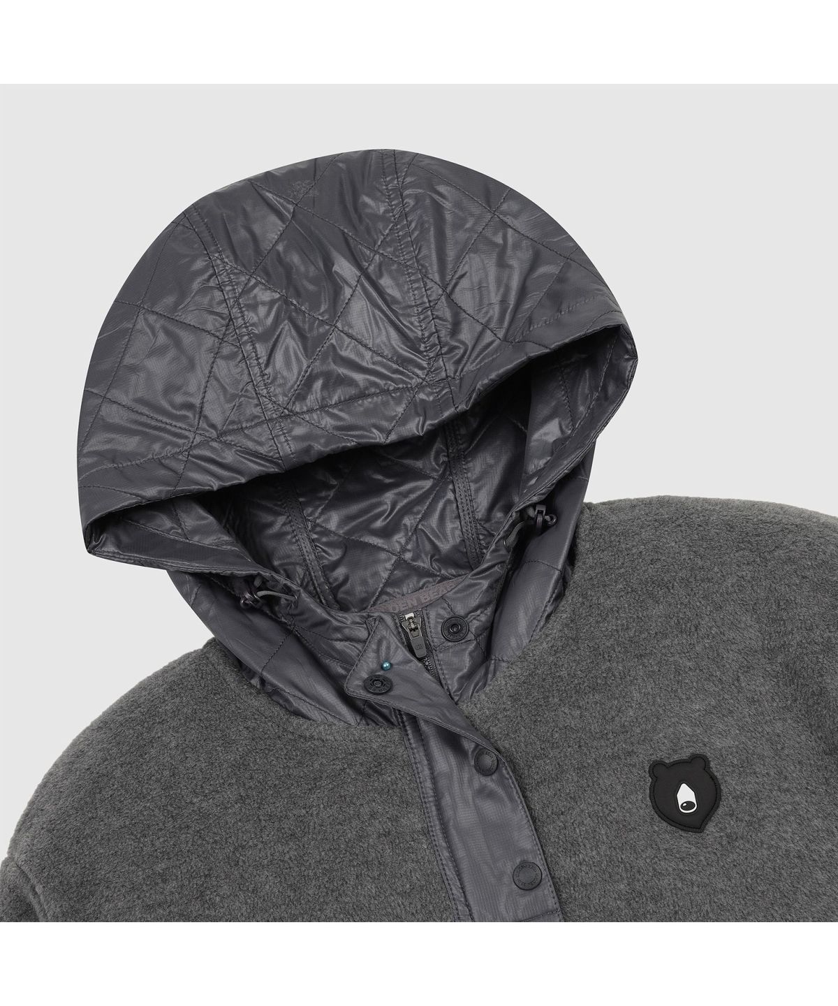 골든베어(GOLDEN BEAR) (여성) Woven Hybrid Fleece Hoody (SET UP) G5TAW26301GYX