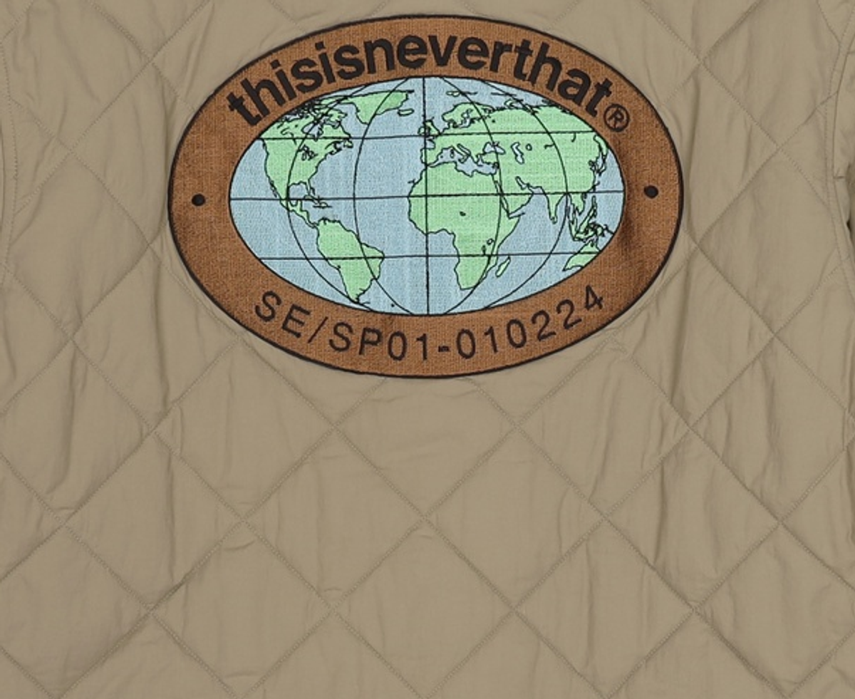 디스이즈네버댓(THISISNEVERTHAT) Globe Quilted Jacket Khaki M