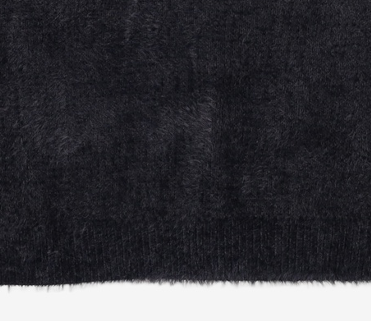 노매뉴얼(NOMANUAL) FUZZ HAIRY KNIT - BLACK XL