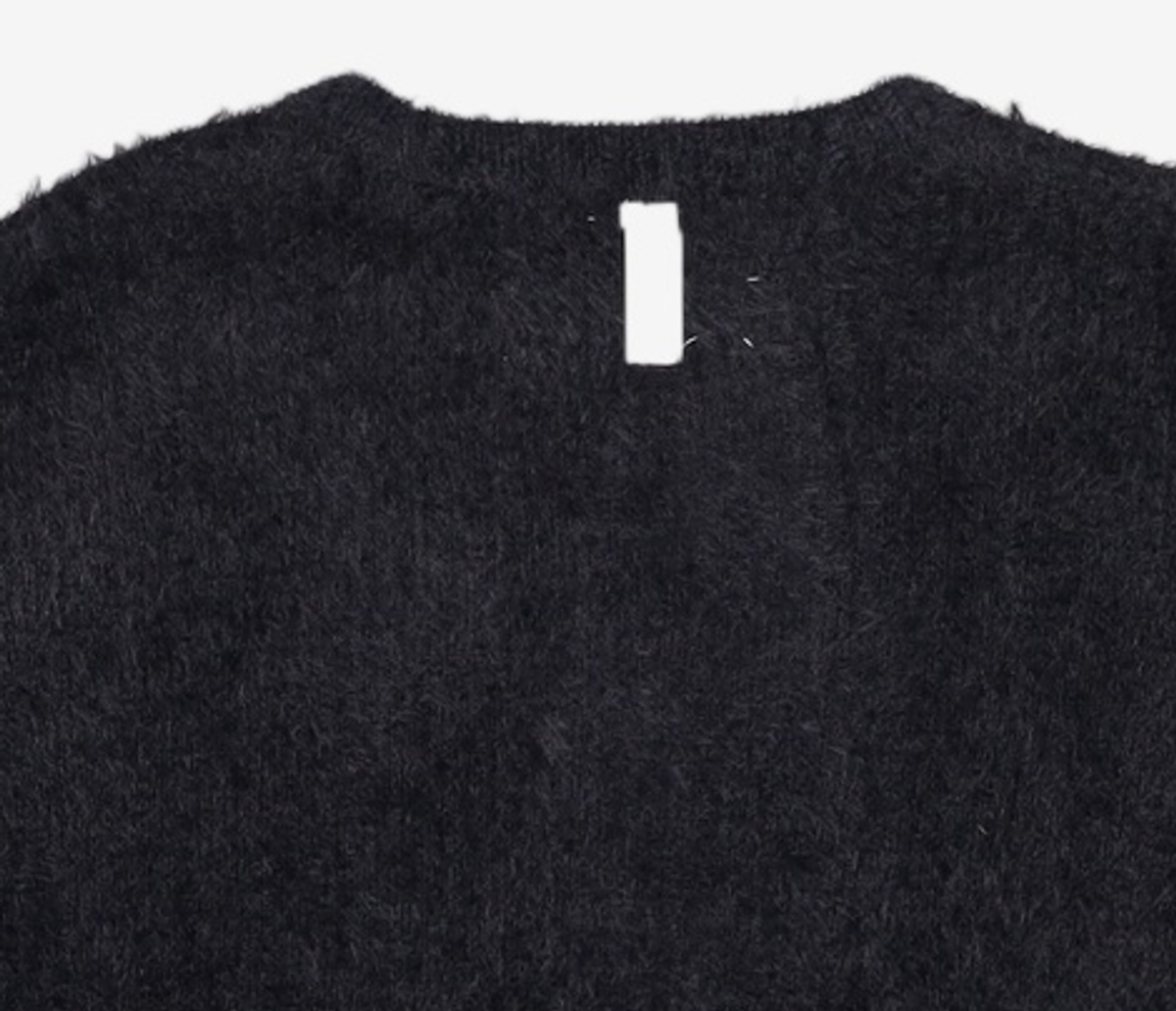 노매뉴얼(NOMANUAL) FUZZ HAIRY KNIT - BLACK XL