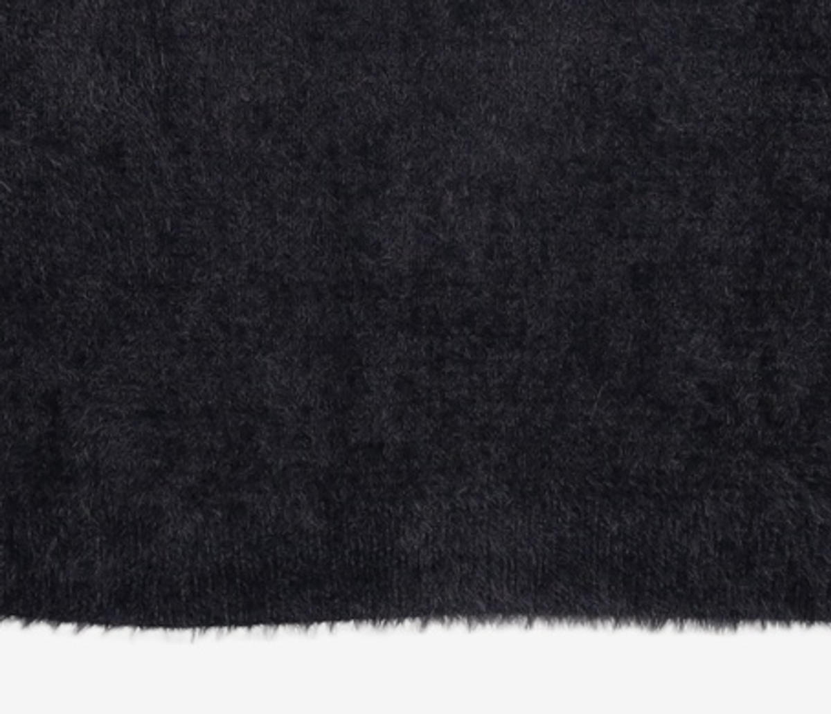 노매뉴얼(NOMANUAL) FUZZ HAIRY KNIT - BLACK XL