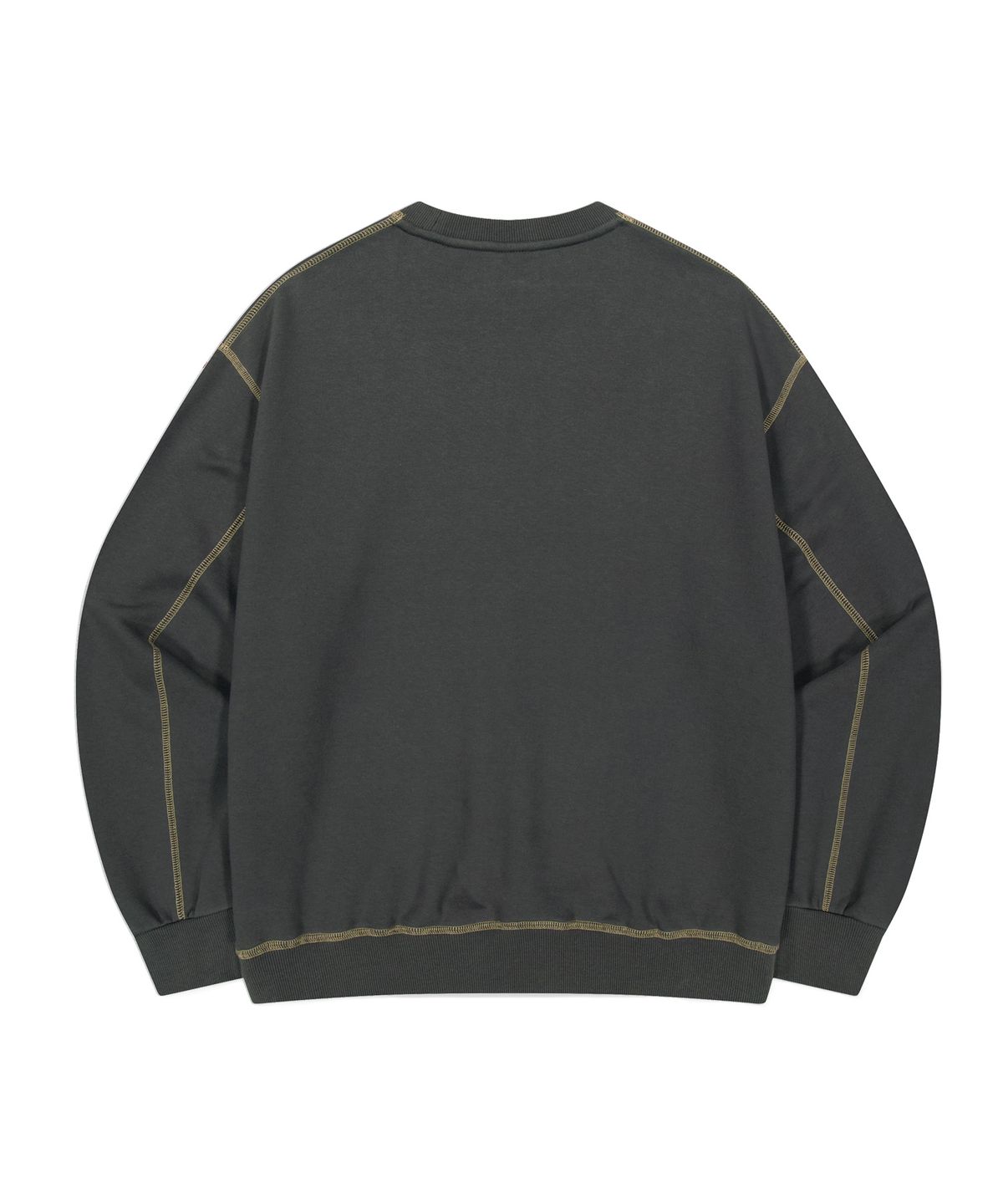 브라운브레스(BROWNBREATH) COVER STITCH VARIATION TAG CREWNECK (2colors)