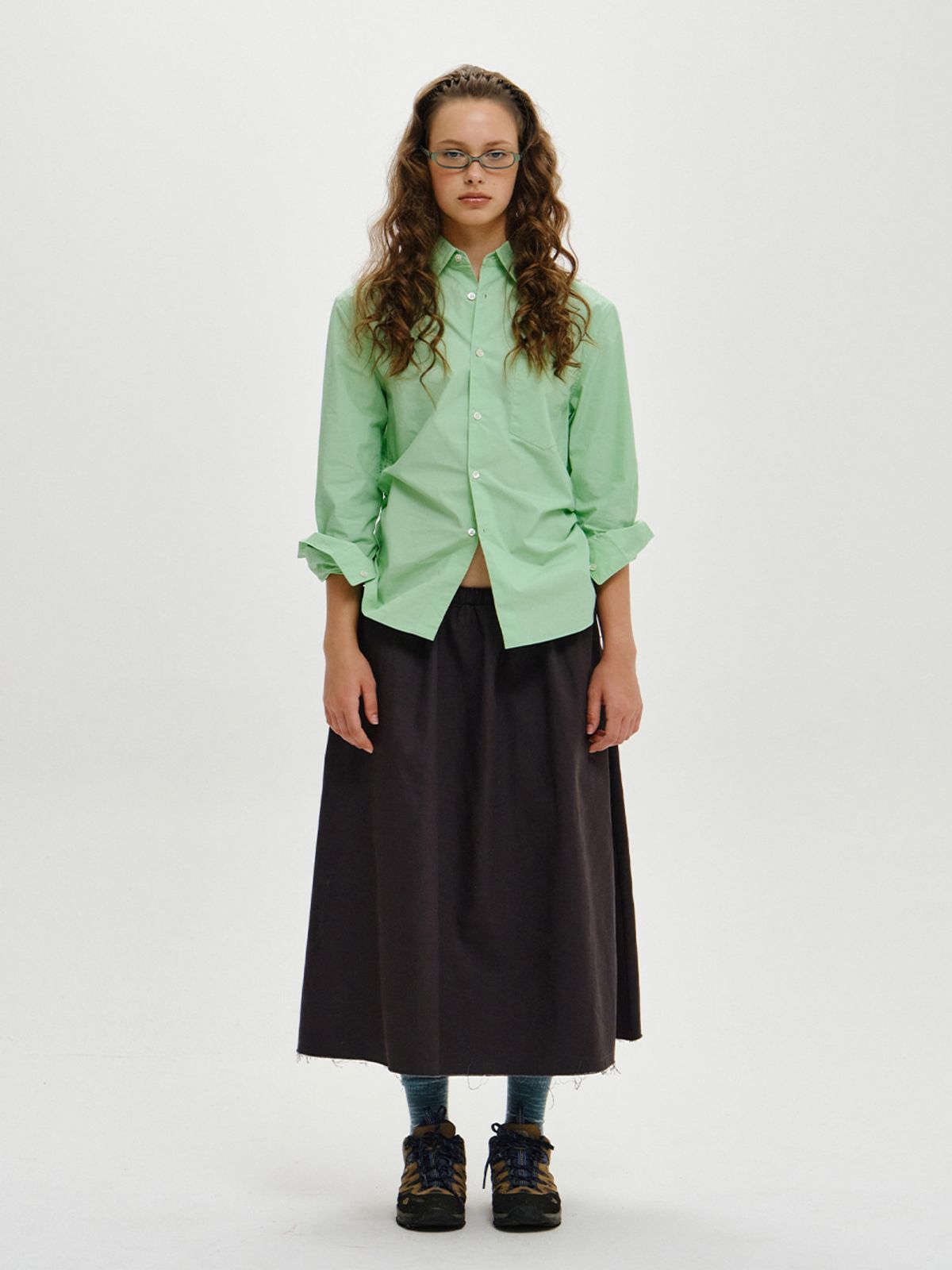 플리즈프로젝트(PLZPROJECT) SIDE STRING SHIRT, GREEN