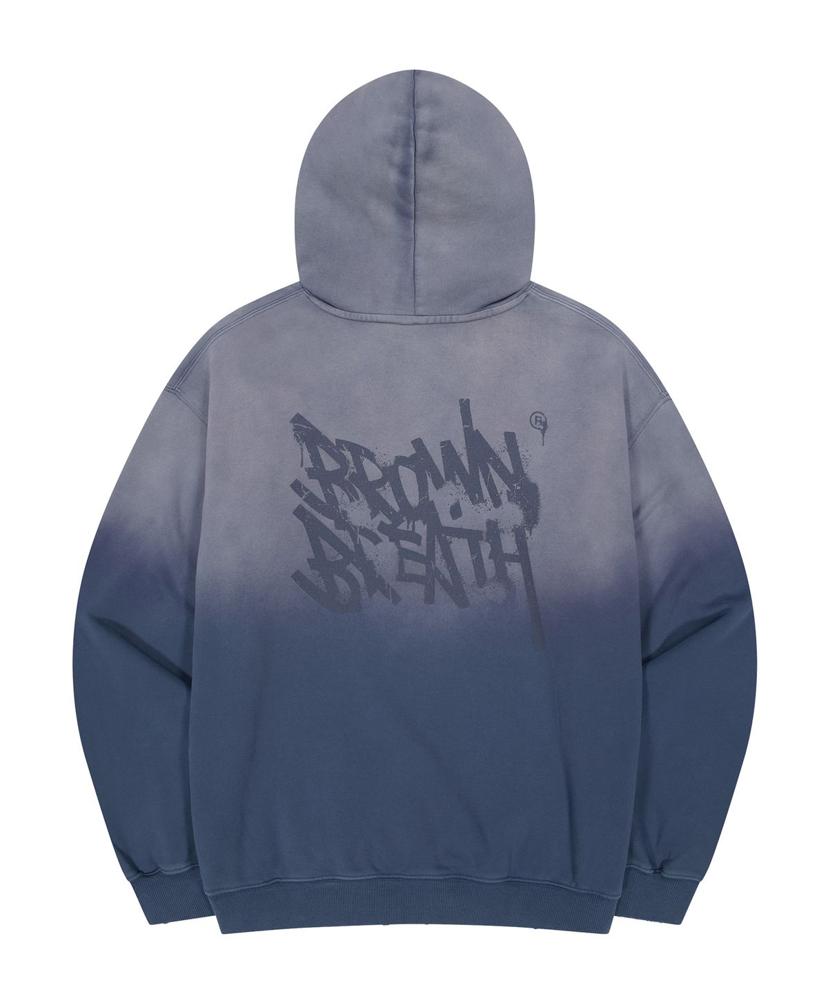 브라운브레스(BROWNBREATH) GRADATION WASHING HOODIE (2colors)