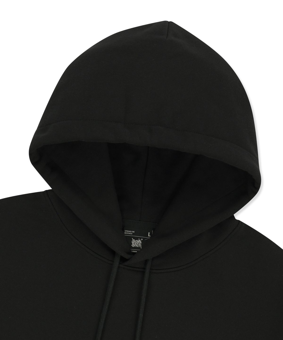 브라운브레스(BROWNBREATH) TAG HOODIE -  BLACK