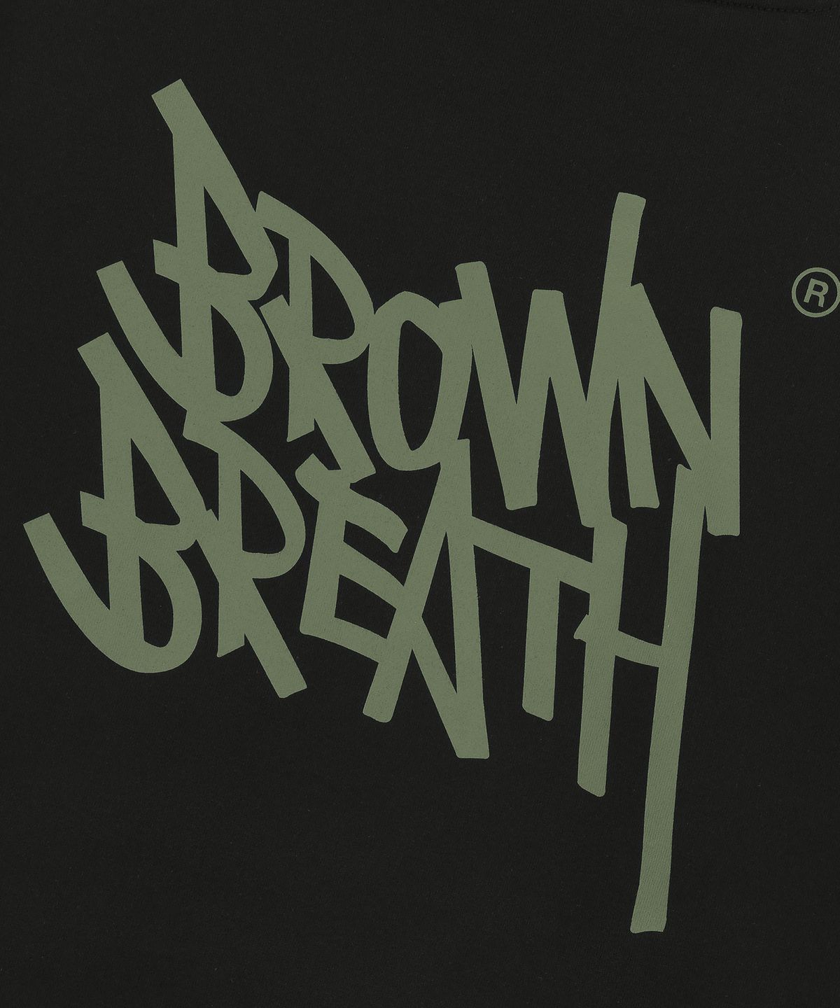 브라운브레스(BROWNBREATH) TAG HOODIE -  BLACK