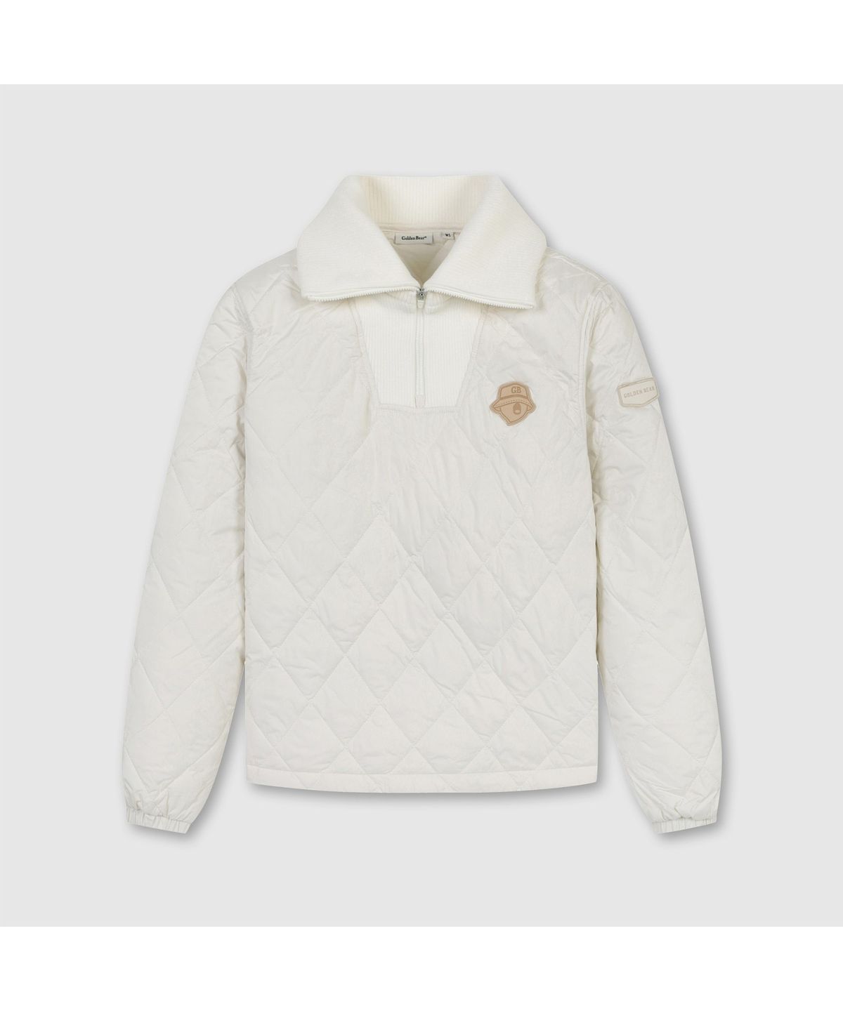 골든베어(GOLDEN BEAR) (여성) Quilted V-neck Sweat (SET UP) G5TAW26201IVX