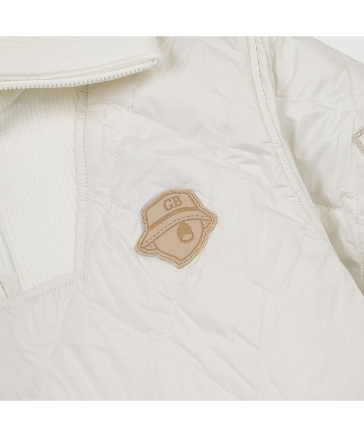골든베어(GOLDEN BEAR) (여성) Quilted V-neck Sweat (SET UP) G5TAW26201IVX