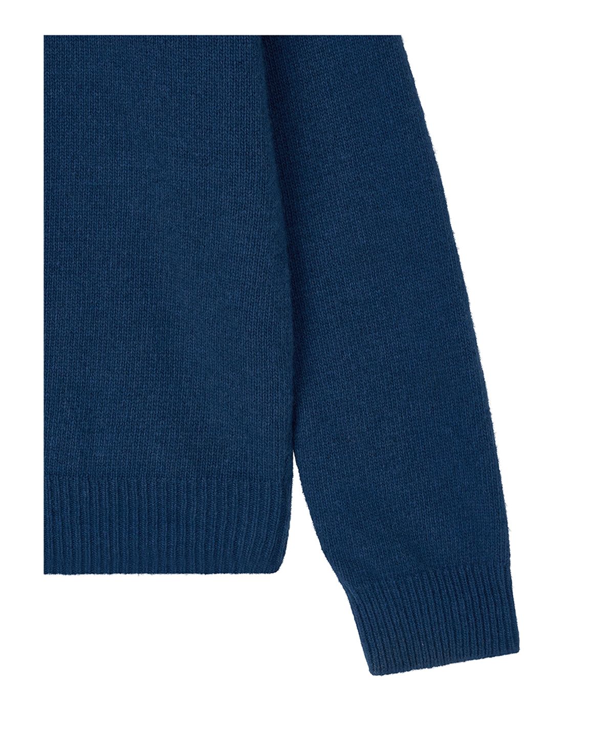 로타입(ROUGHTYPE) Essential Loose V-neck Knit - Blue