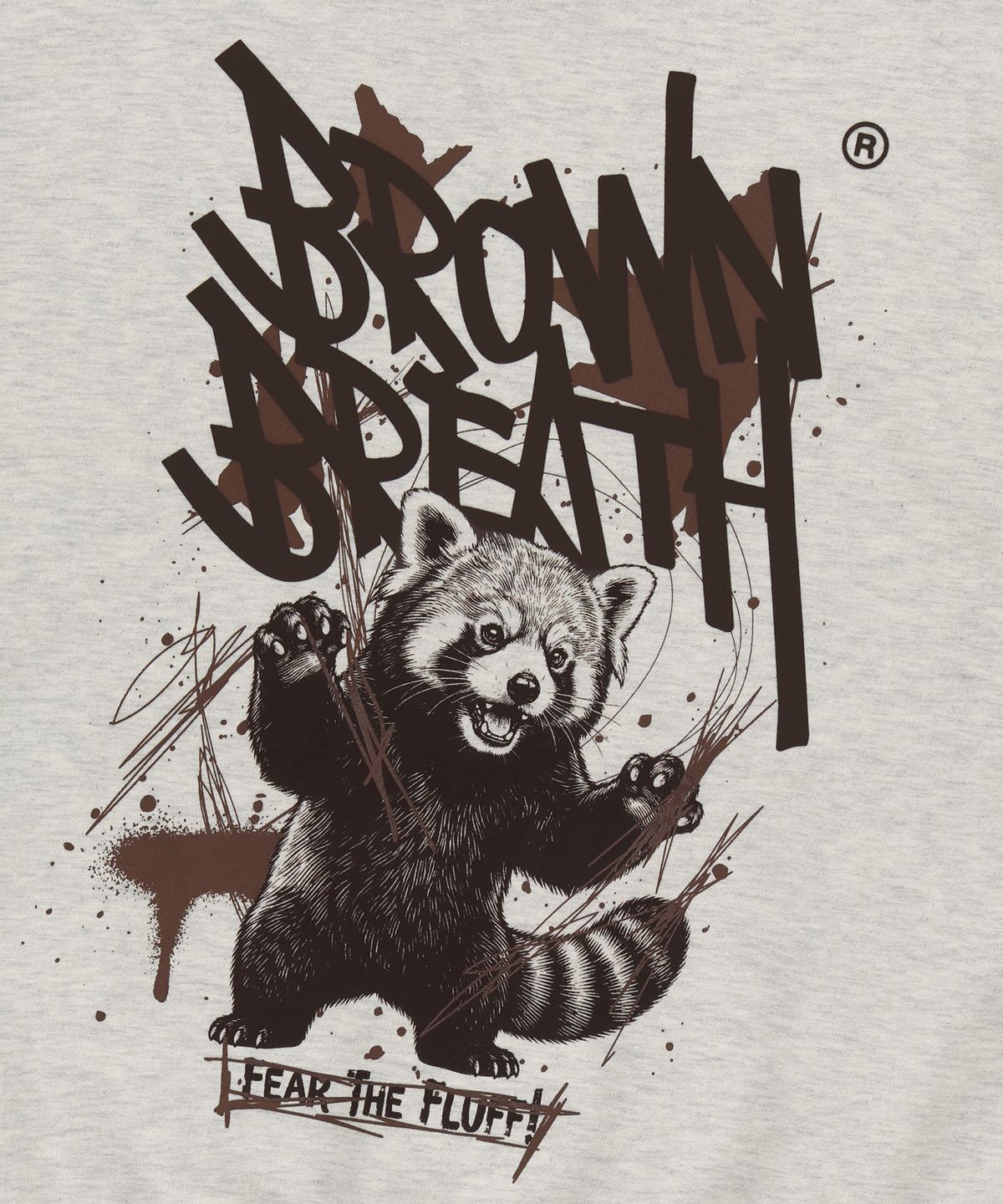 브라운브레스(BROWNBREATH) LESSER PANDA TAG HOODIE (3colors)