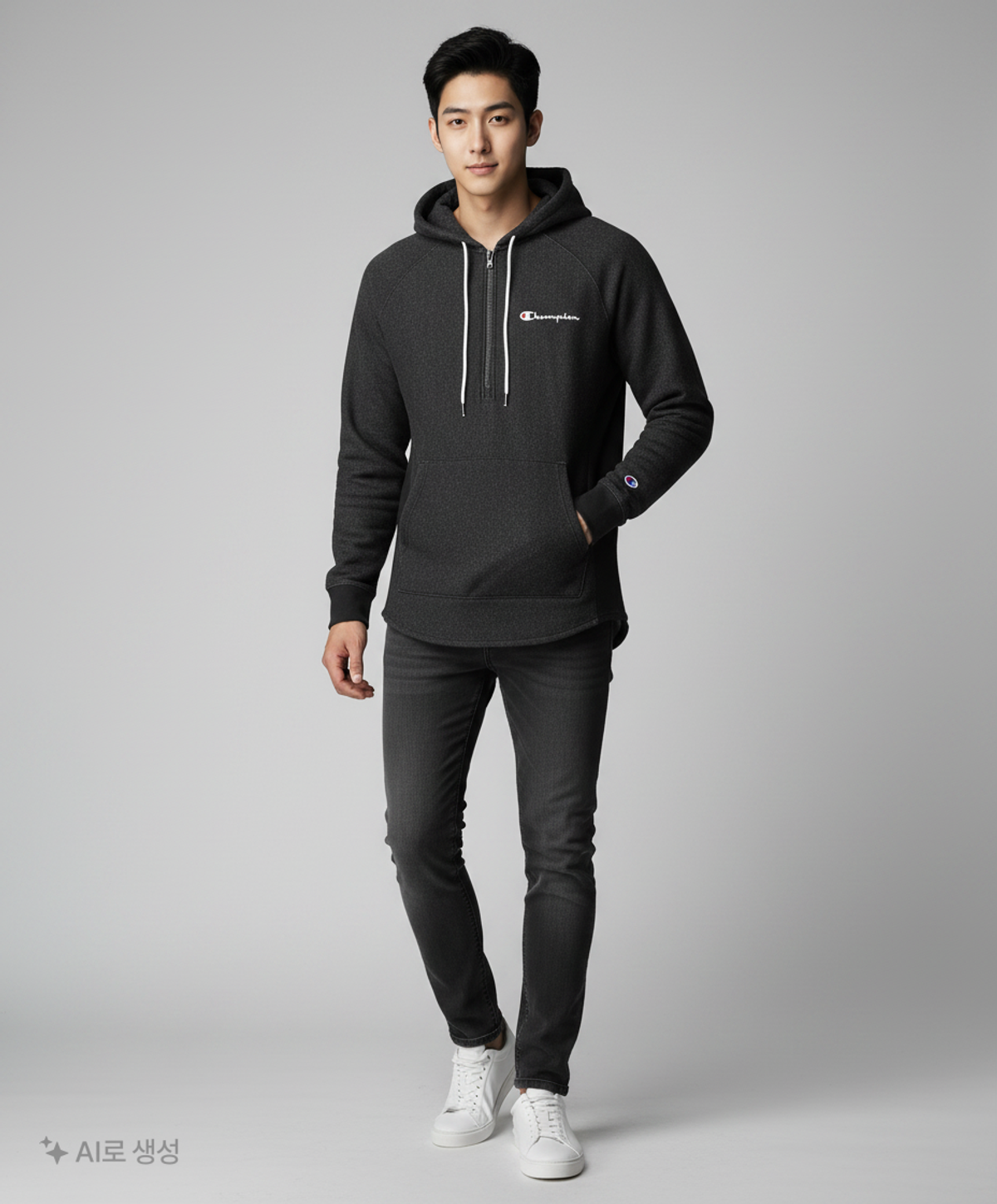 챔피온(CHAMPION) 후드 집업 M